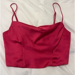 H&M Hot Pink Corset Top